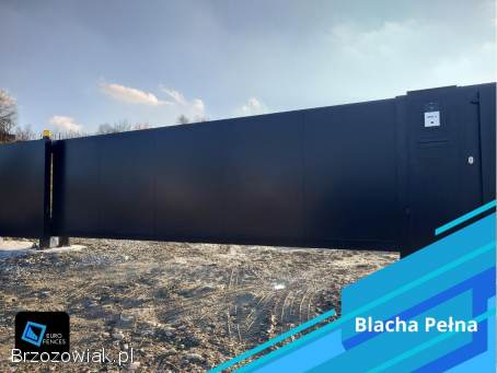 Ogrodzenie aluminiowe -  model Pełna Blacha -  Euro Fences