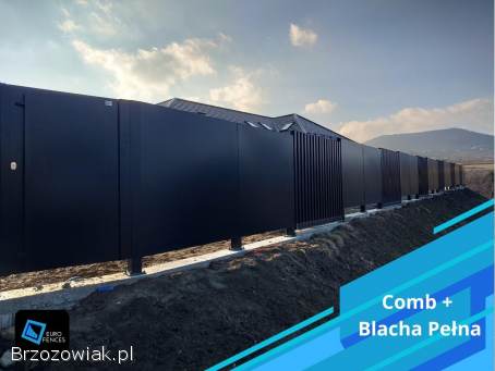 Ogrodzenie aluminiowe -  model Pełna Blacha -  Euro Fences