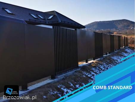 Ogrodzenie aluminiowe -  model Pełna Blacha -  Euro Fences