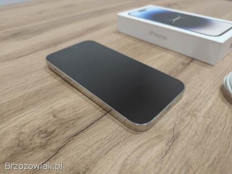 Okazja!  Iphone 14 Pro Srebrny/Biały!  Gwarancja!  Bat.  100!  Jak nowy!