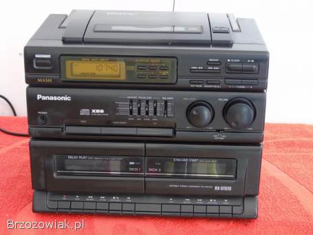 Wieża Panasonic CD Radio magnetofony mocna.  DOSTAWA.