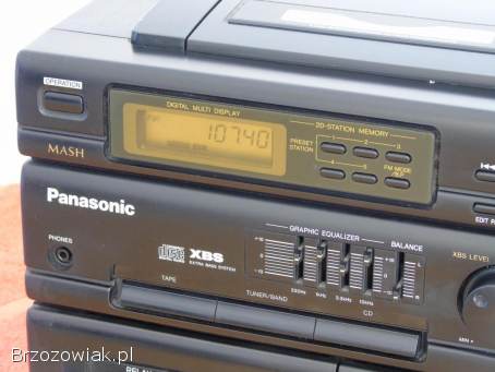 Wieża Panasonic CD Radio magnetofony mocna.  DOSTAWA.