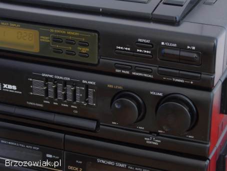 Wieża Panasonic CD Radio magnetofony mocna.  DOSTAWA.