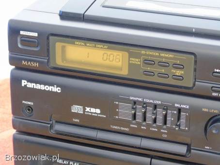 Wieża Panasonic CD Radio magnetofony mocna.  DOSTAWA.