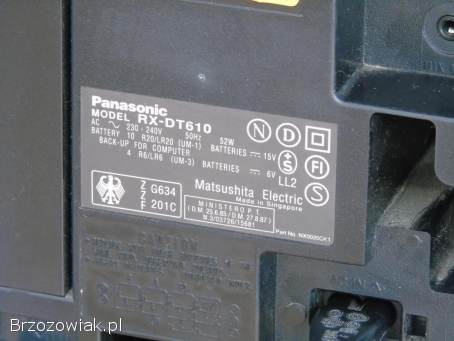 Wieża Panasonic CD Radio magnetofony mocna.  DOSTAWA.
