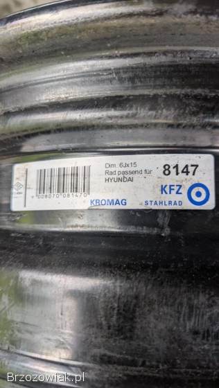 Felgi 15 do Hyundai / Kia