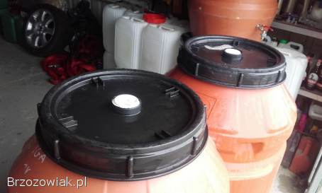 Beczka plastikowa 250l spożywcza z kranikiem