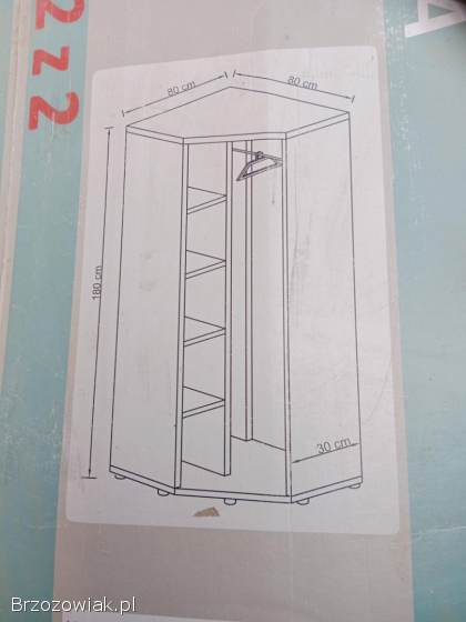 Szafa narożna z nadstawką