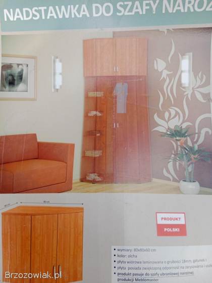 Szafa narożna z nadstawką