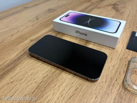 Okazja!  Iphone 14 Pro -  Deep Purple!  Super Stan!  Kondycja Bat 100!