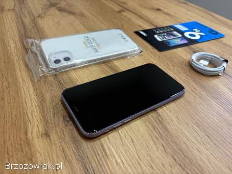 Okazja!  Iphone 11 -  Fiolet! !  GB Bateria 100 Super Stan!  Gwarancja!