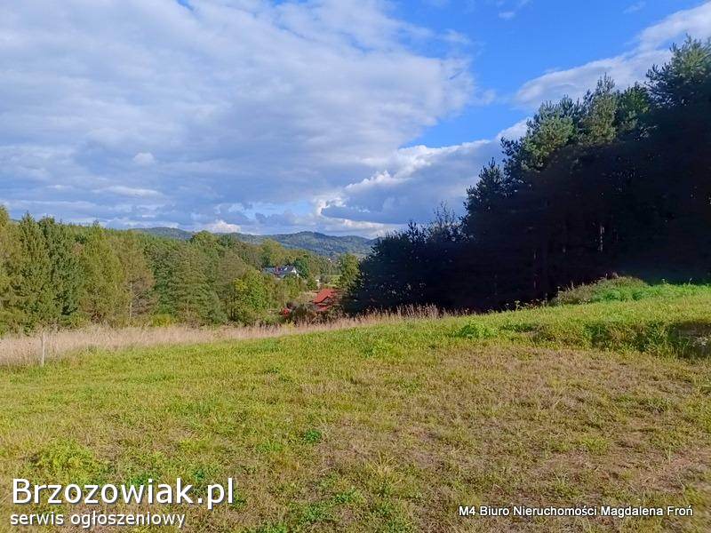 Słoneczna,  widokowa działka w Jasienicy Rosielnej.