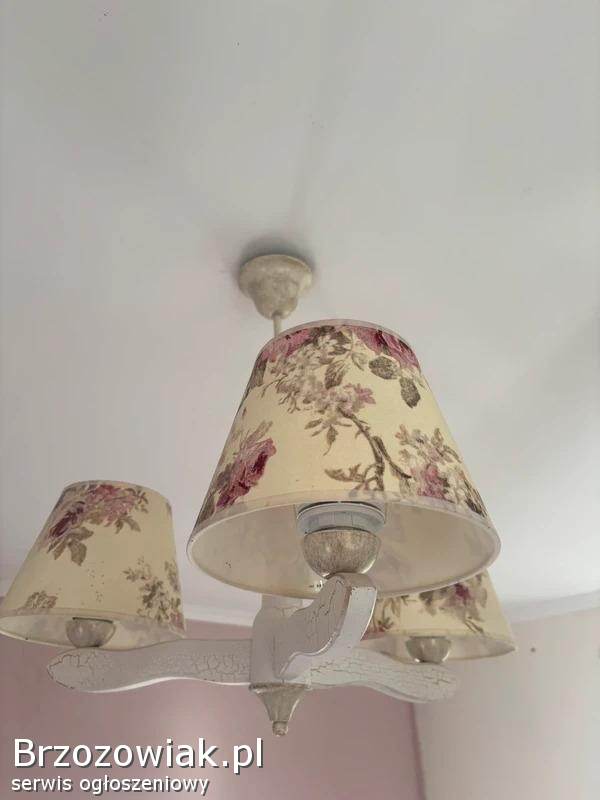 Lampa sufitowa vintage retro róże angielskie