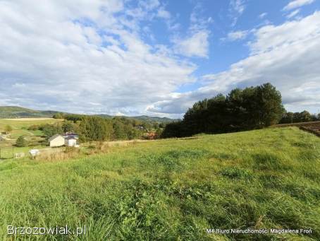 Słoneczna,  widokowa działka w Jasienicy Rosielnej.