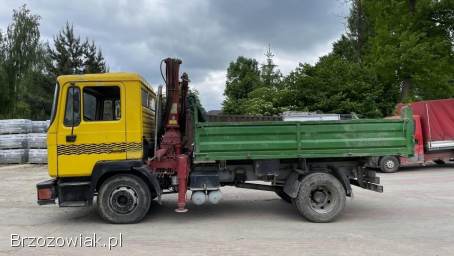 MAN 14.  192 1995r Wywrotka z HDS 14T