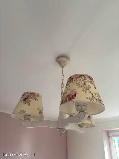 Lampa sufitowa vintage retro róże angielskie