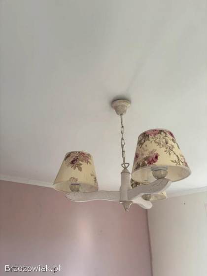 Lampa sufitowa vintage retro róże angielskie