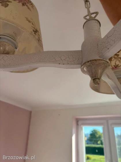 Lampa sufitowa vintage retro róże angielskie