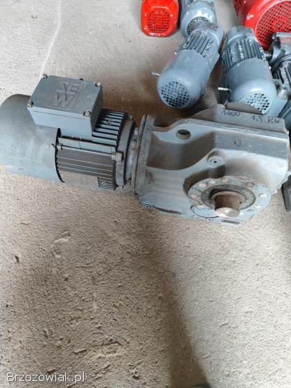 Silniki elektryczne,  motoreduktory przekładnie