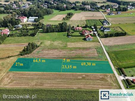 Działka budowlana w Moderówce pow.  krośnieński