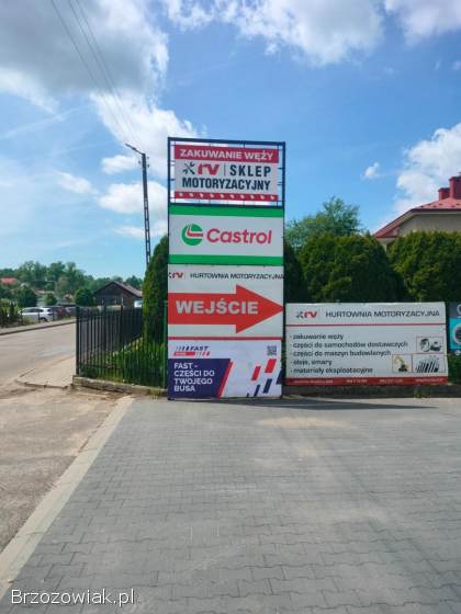 Sklep motoryzacyjny -  zakuwanie węży