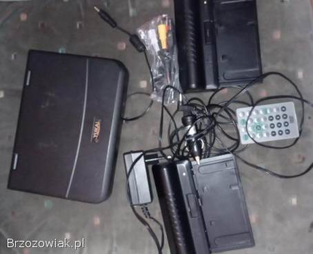 DVD przenośne z wyświetlaczem komplet