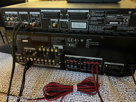 AMPLITUNER SONY STR-DE545(+oryginalny pilot)+CD DVD PLAYER DVP S535D