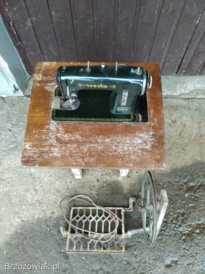 Zabytkowa maszyna do szycia WESTA Przemyśl Łucznik retro antyk PRL