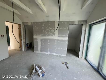 Szpachlowanie,  podwieszane sufity,  zabudowa poddaszy,  malowanie