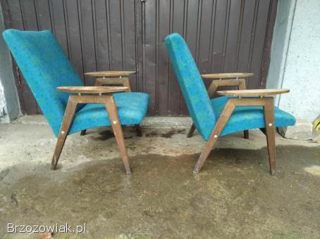 Zabytkowy fotel TON SMIDEK typ 6950 Czechsłowacja PRL lata 60-te vintage antyk 2