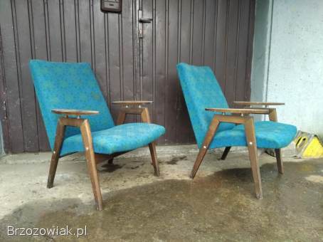 Zabytkowy fotel TON SMIDEK typ 6950 Czechsłowacja PRL lata 60-te vintage antyk 2