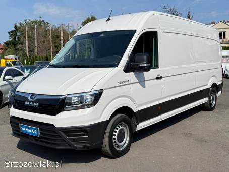 MAN TGE 3.  140 2.  0TD140KM Max 2022r.  -  Gwarancja -  Kamera,  Tempomat,  Po serwisie
