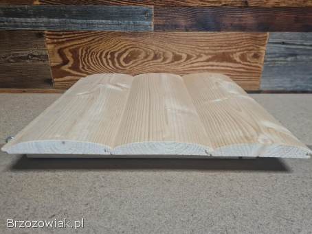 DESKA ELEWACYJNA PÓŁBAL 140X20 ŚWIERK 1 GATUNEK OD REKI