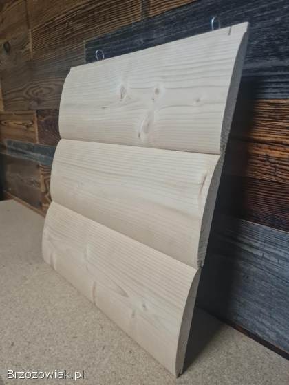 DESKA ELEWACYJNA PÓŁBAL 140X20 ŚWIERK 1 GATUNEK OD REKI