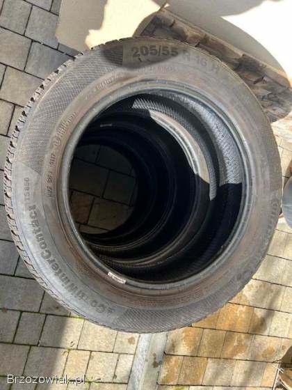 SPRZEDAM OPONY ZIMOWE 4SZT.  CONTINENTAL 205/55 R16H
