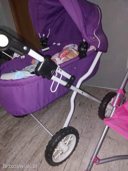 Wózki do zabawy plus lalki