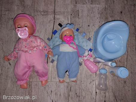 Wózki do zabawy plus lalki