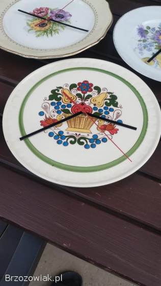 Talerze Porcelanowe Zegary cudne