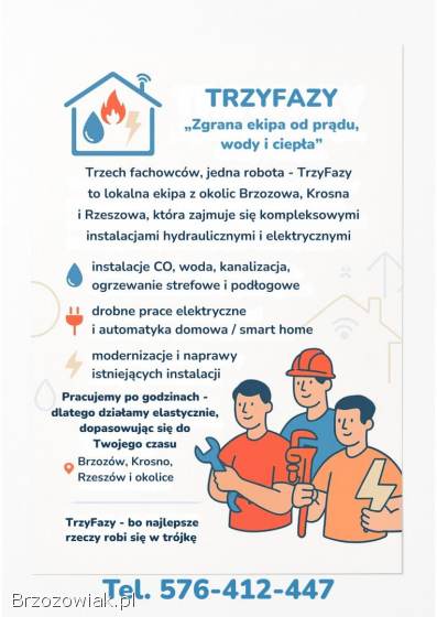 TrzyFazy -  Zgrana ekipa od prądu,  wody i ciepła