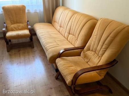 Meblościanka+sofa+dwa fotele+lampa oraz karnisz