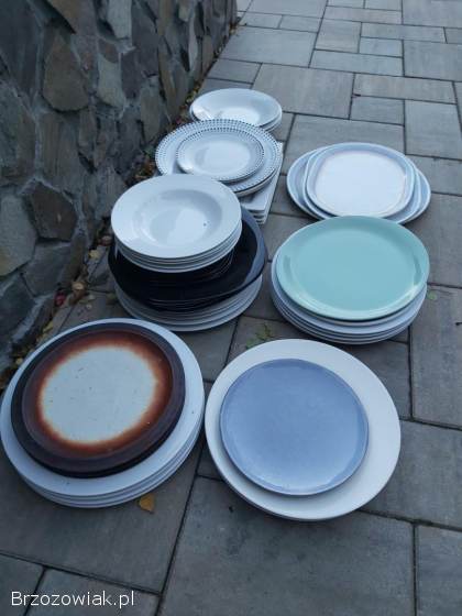 Szklanki kieliszki talerze inne szkło ceramika porcelana vintage PRL.