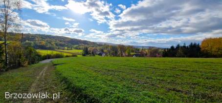 Piękna widokowa działka Srogów Dolny