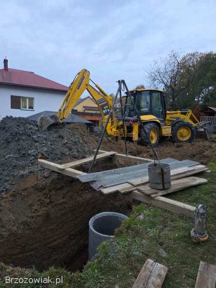 Kopanie studni tradycyjnych z kręgów betonowych