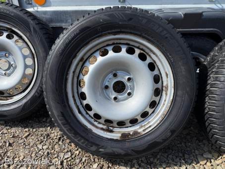 Koła zimowe 5x112 R16 VW 6,  5J ET33 57,  1 mm + 225/55 Laufenn 2018 r.  4,  5/5mm