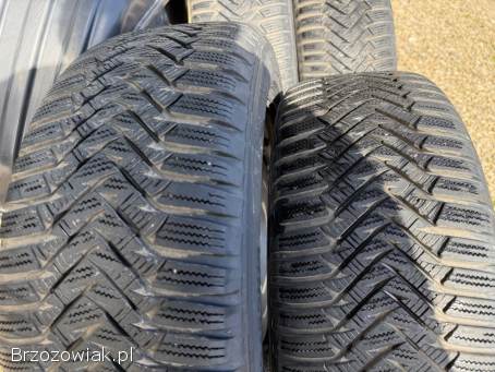 Koła zimowe 5x112 R16 VW 6,  5J ET33 57,  1 mm + 225/55 Laufenn 2018 r.  4,  5/5mm