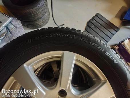 ALUFELGI 16 5x114,  3 KOŁA ZIMOWE DO MITSUBISHI ASX 1.  6 Z OPONAMI I CZUJNIKAMI,