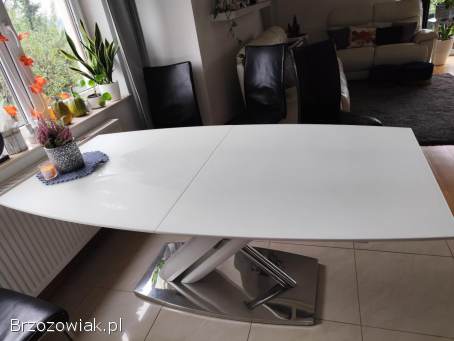 Stół szklany plus 6 krzeseł