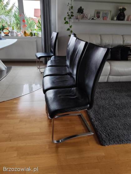 Stół szklany plus 6 krzeseł