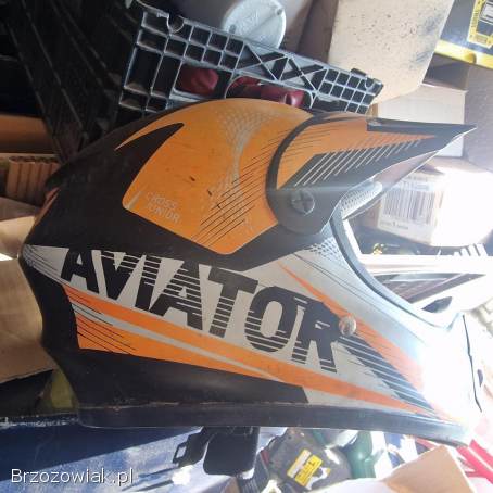 Kask motocyklowy Aviatot Enduro Cross Quad Hulajnoga Rozm.  M 57cm