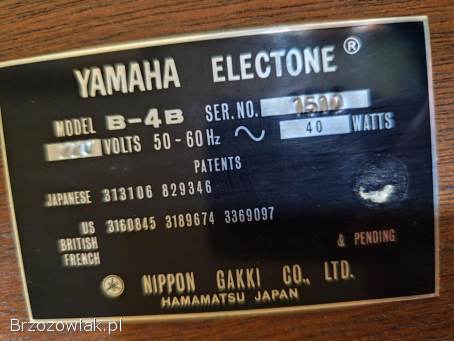 Sprzedam organy Yamaha B-4B